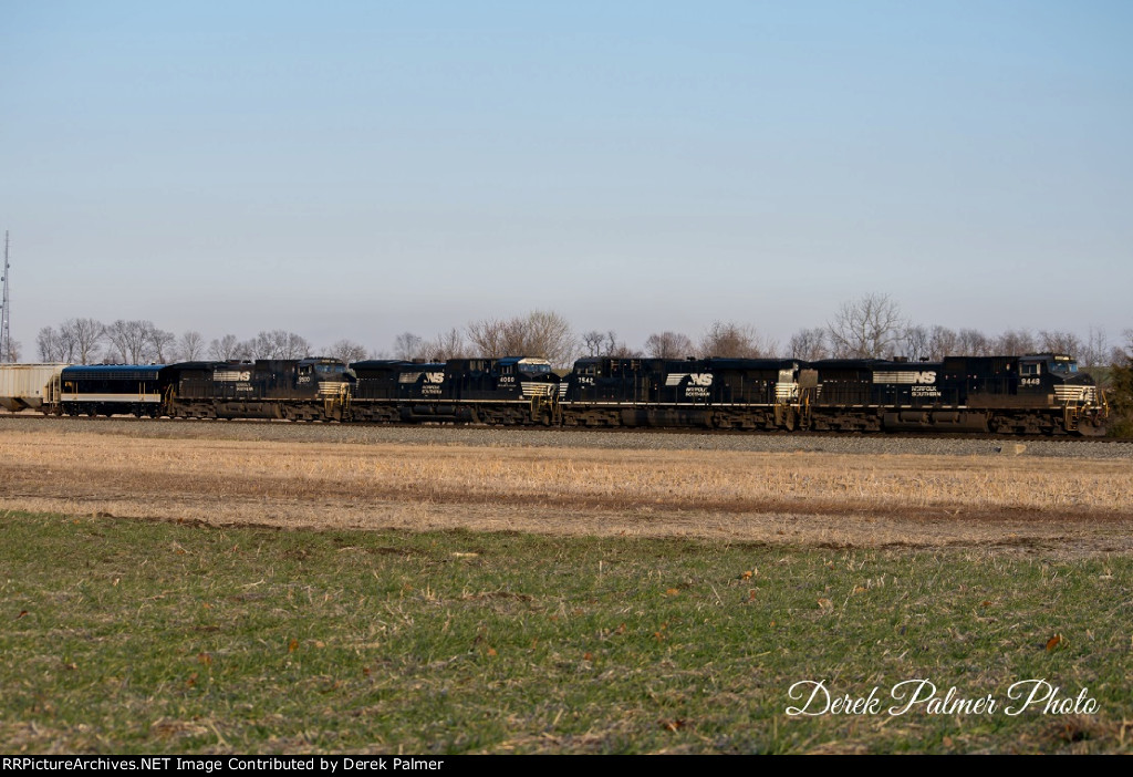 NS 9448 Leading Southbound Freight